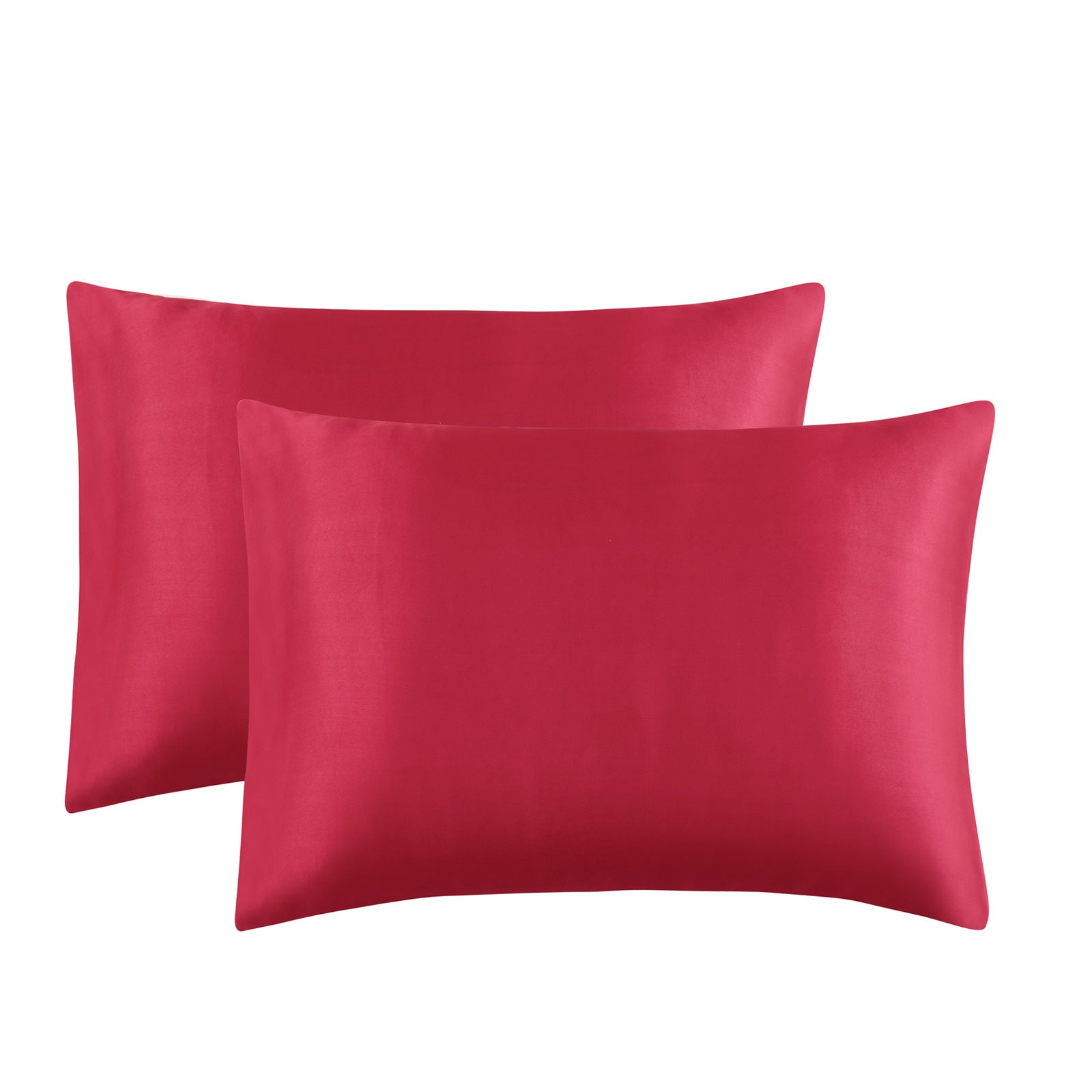 Solid Color Satin Imitation Silk Pillowcase - Calm Cloud Bedding